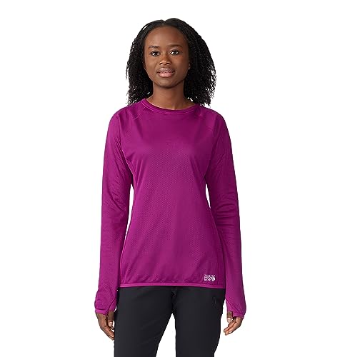 AURAFIT V-LINE PADDED LONGSLEEVE XS 亜麻色 Amazon.com: Mountain Hardwear Women's AirMesh Long Sleeve Crew